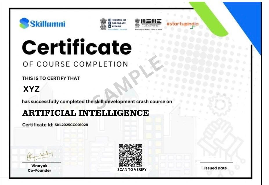 Course Completion Certificate