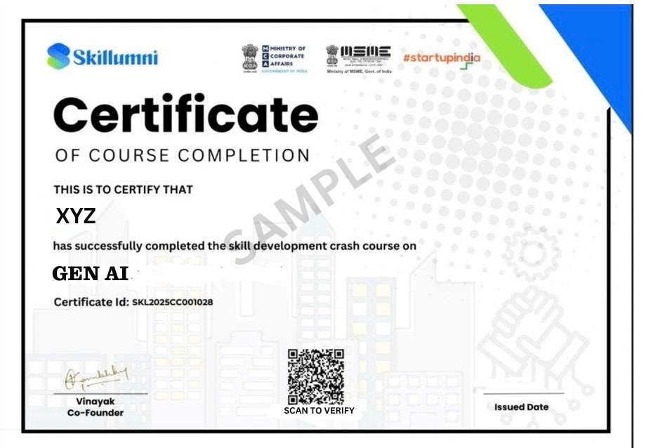 Course Completion Certificate