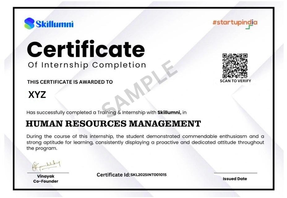 Internship Completion Certificate