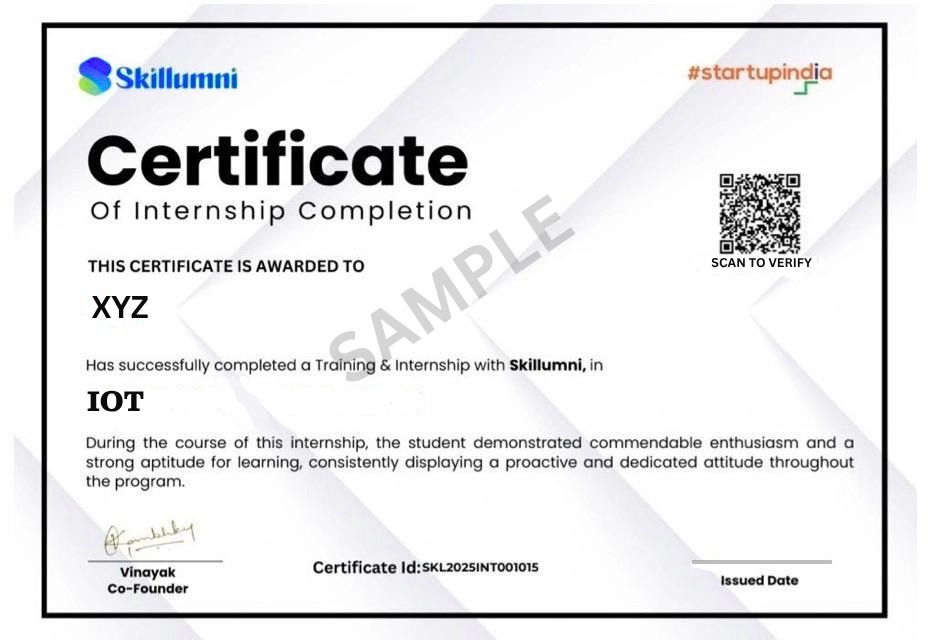 Internship Completion Certificate